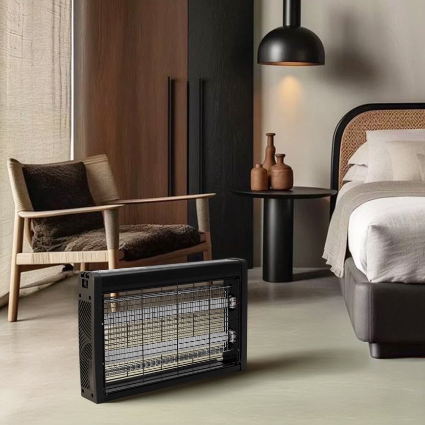 Brilagi - Elektriline putukapüüdja 2xUV/18W/230V 100 m2 must