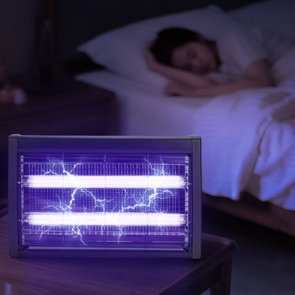 Brilagi - Elektriline putukapüüdja 2xUV/18W/230V 100 m2 must