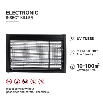 Brilagi - Elektriline putukapüüdja 2xUV/20W/230V 100 m2