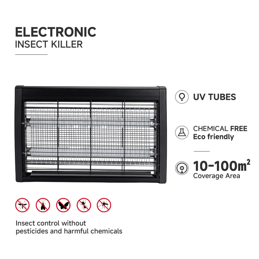 Brilagi - Elektriline putukapüüdja 2xUV/20W/230V 100 m2