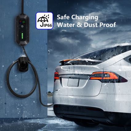 Brilagi - EV reisi laadimisjaam elektriautodele FAST AC Tüüp 2 16A/380V 11kW + pistik 230V, 3,7kW 5m + ümbris
