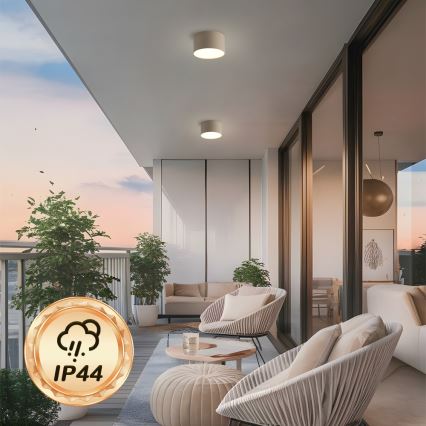 Brilagi - LED-vannitoa laelamp FORIS LED/9W/230V läbimõõt 9 cm beež IP44 CRI 90