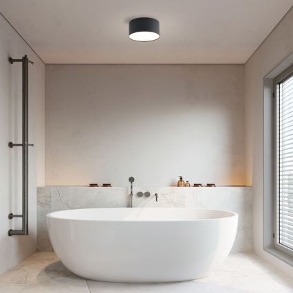 Brilagi - LED vannitoa laelamp FORIS LED/14W/230V, läbimõõt 12 cm, must, IP44