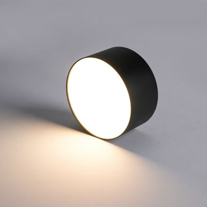 Brilagi - FORIS LED vannitoa laevalgusti LED/9W/230V Ø 9 cm must IP44