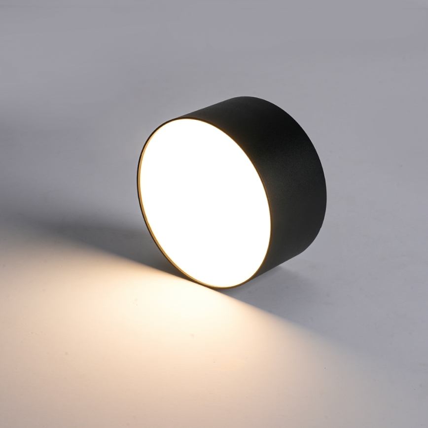 Brilagi - FORIS LED vannitoa laevalgusti LED/9W/230V Ø 9 cm must IP44