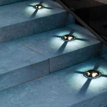 Brilagi - GROUNDRAY LED välisvalgusti sõidutee jaoks 1W/230V, must, IP67