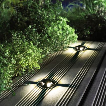 Brilagi - GROUNDRAY LED välisvalgusti sõidutee jaoks 1W/230V, must, IP67