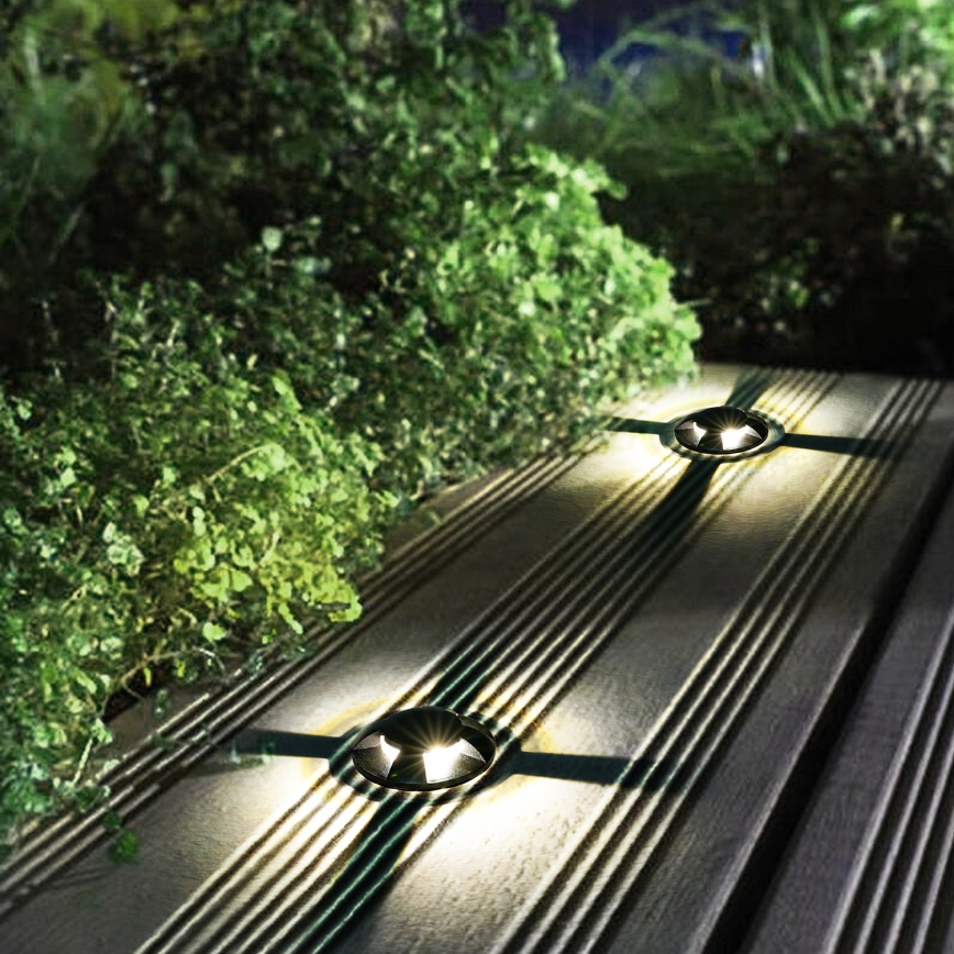 Brilagi - GROUNDRAY LED välisvalgusti sõidutee jaoks 1W/230V, must, IP67