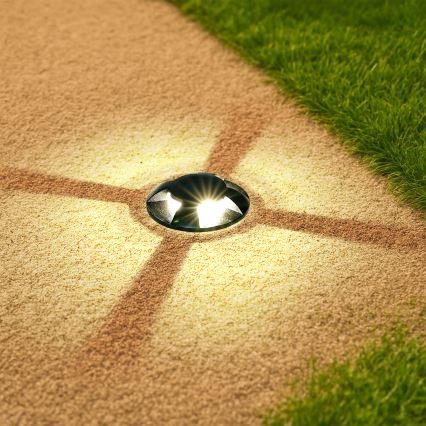 Brilagi - GROUNDRAY LED välisvalgusti sõidutee jaoks 1W/230V, must, IP67