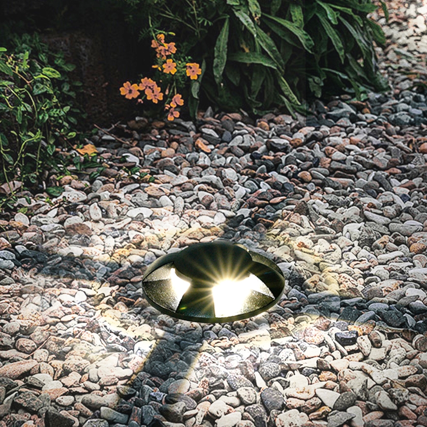 Brilagi - GROUNDRAY LED välisvalgusti sõidutee jaoks 1W/230V, must, IP67