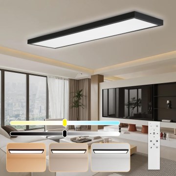 Brilagi - Hägard Kylpyhuoneen Valaisin FRAME SMART LED/50W/230V 30x120 cm 3000-6000K IP44 Musta + Kauko-ohjain