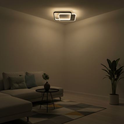 Brilagi - LED-hämardatav laevalgusti FLARE LED/43W/230V 3000-6000K 39,5x45 cm valge/must + kaugjuhtimispult
