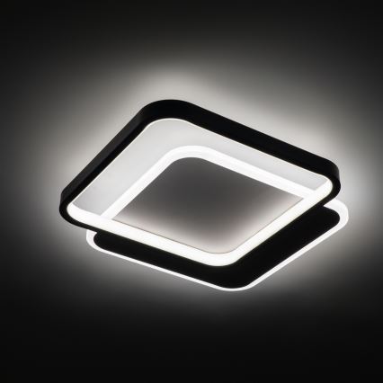 Brilagi - LED-hämardatav laevalgusti FLARE LED/43W/230V 3000-6000K 39,5x45 cm valge/must + kaugjuhtimispult