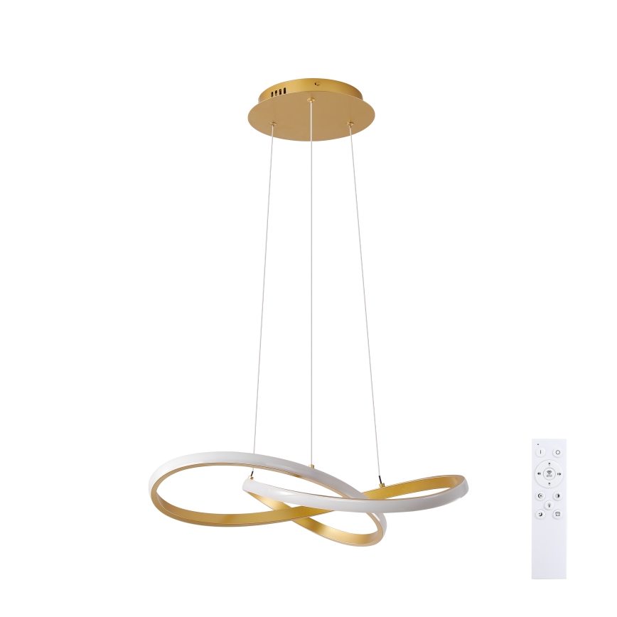 Brilagi - LED-hämardatav lühter kaablil INFINITY LED/55W/230V 3000-6000K 50x50 cm kuldne + kaugjuhtimispult