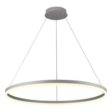 Brilagi - hämardatav kaabliga rippvalgusti CIRCLE LED/55W/230V 3000-6500K Ø 80 cm hõbedane + kaugjuhtimispult