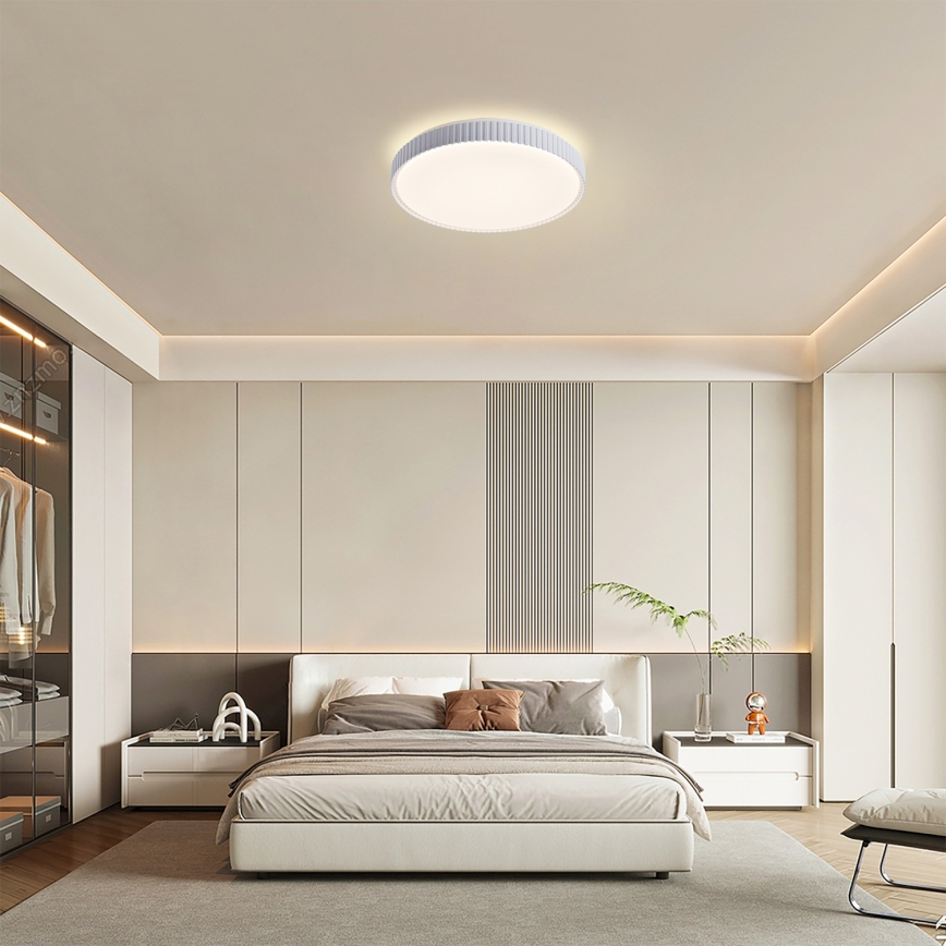 Brilagi - hämardatav LED-laevalgusti CORVO LED/72W/230V 3000-6000K valge, läbimõõt 50 cm + kaugjuhtimispult