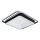 Brilagi - hämardatav laelamp IRIS LED/102W/230V 3000-6000K 50x50 cm must + kaugjuhtimispult