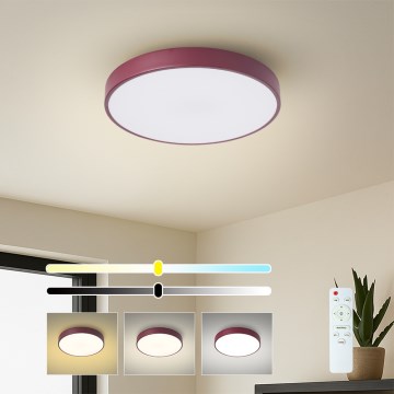 Brilagi - hämardatav laelamp POOL LED/36W/230V 3000-6000K Ø 30 cm bordoo + kaugjuhtimispult