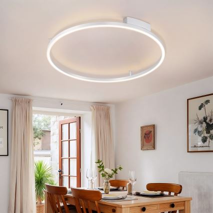 Brilagi - Hämardatav LED-laelamp PORTOFINO LED/60W/230V 3000-6000K läbimõõt 80 cm hõbedane + kaugjuhtimispult