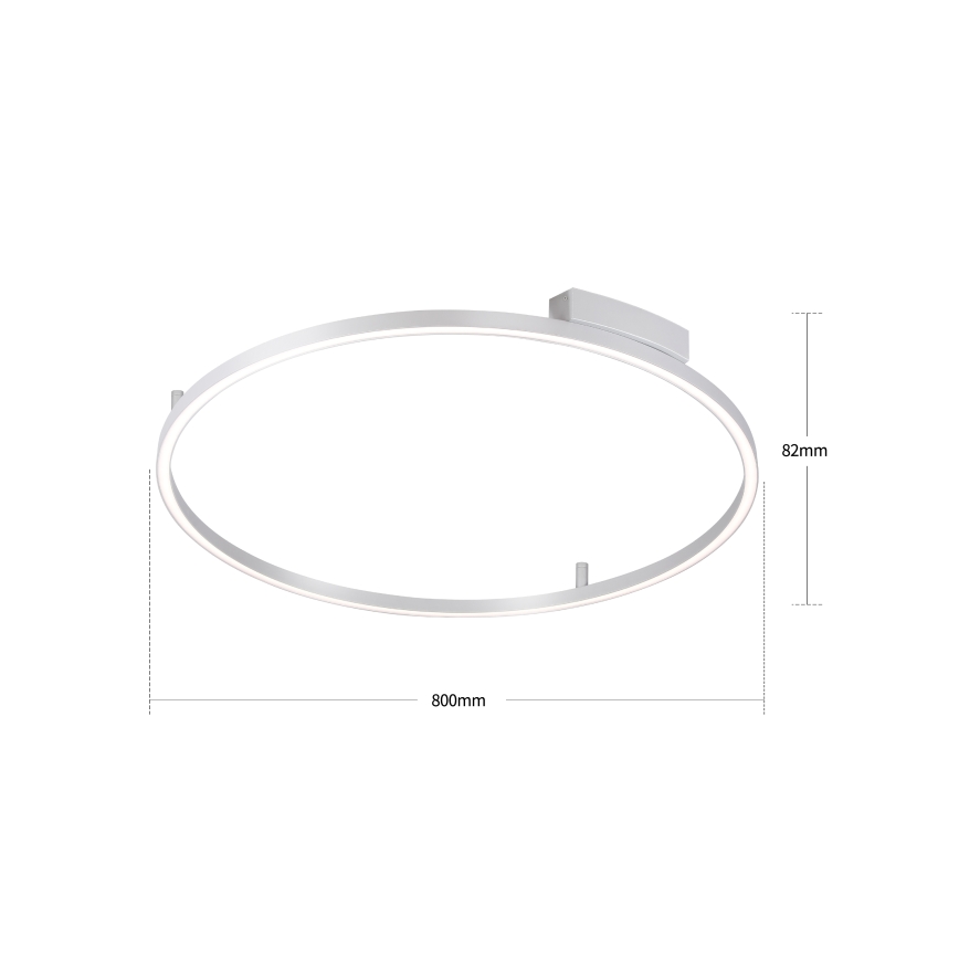 Brilagi - Hämardatav LED-laelamp PORTOFINO LED/60W/230V 3000-6000K läbimõõt 80 cm hõbedane + kaugjuhtimispult