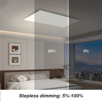 BRILAGI - SLIMFRAME LED-hämardatav laelamp LED/80W/230V 120x60 cm 3000-6000K valge + kaugjuhtimispult