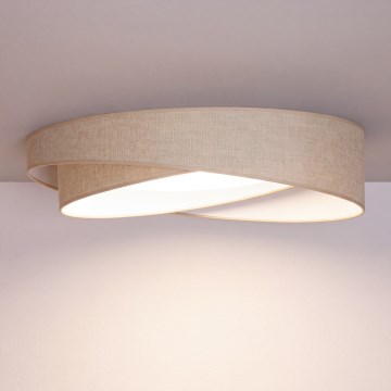 BRILAGI - hämardatav laelamp VELVET TWIST LED/36W/230V 3000-6000K läbimõõt 65 cm Wi-Fi Tuya Beacon beež + kaugjuhtimispult