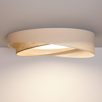 BRILAGI - Hämardatav laevalgusti VELVET TWIST LED/36W/230V 3000-6000K läbimõõt 65 cm Wi-Fi Tuya Beacon kreemjas/beež + kaugjuhtimispult