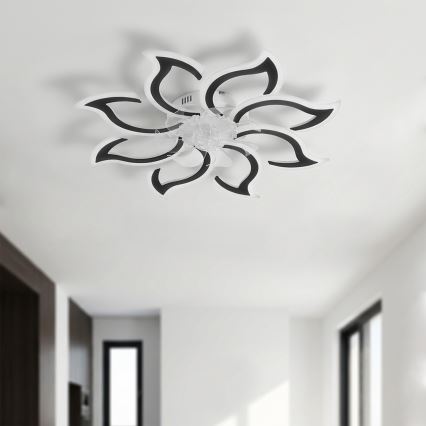 Brilagi - LED-hämardatav laeventilaator LED/44W/230V läbimõõt 90 cm must + kaugjuhtimispult