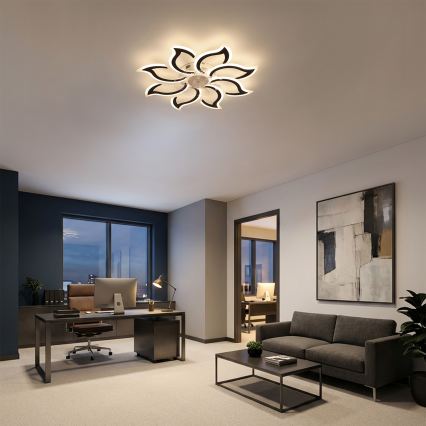 Brilagi - LED-hämardatav laeventilaator LED/44W/230V läbimõõt 90 cm must + kaugjuhtimispult
