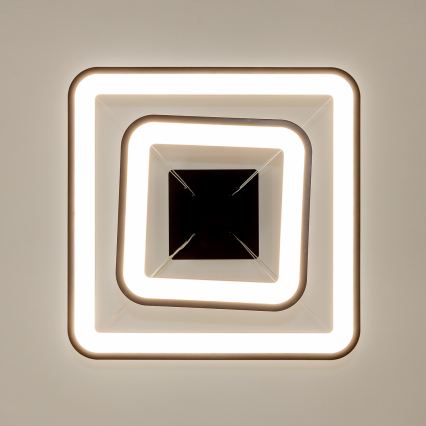 Brilagi - LED hämardatav kaablil riputatav rippvalgusti FALCON SLIM LED/78W/230V 3000-6500K 50x50 cm must + kaugjuhtimispult