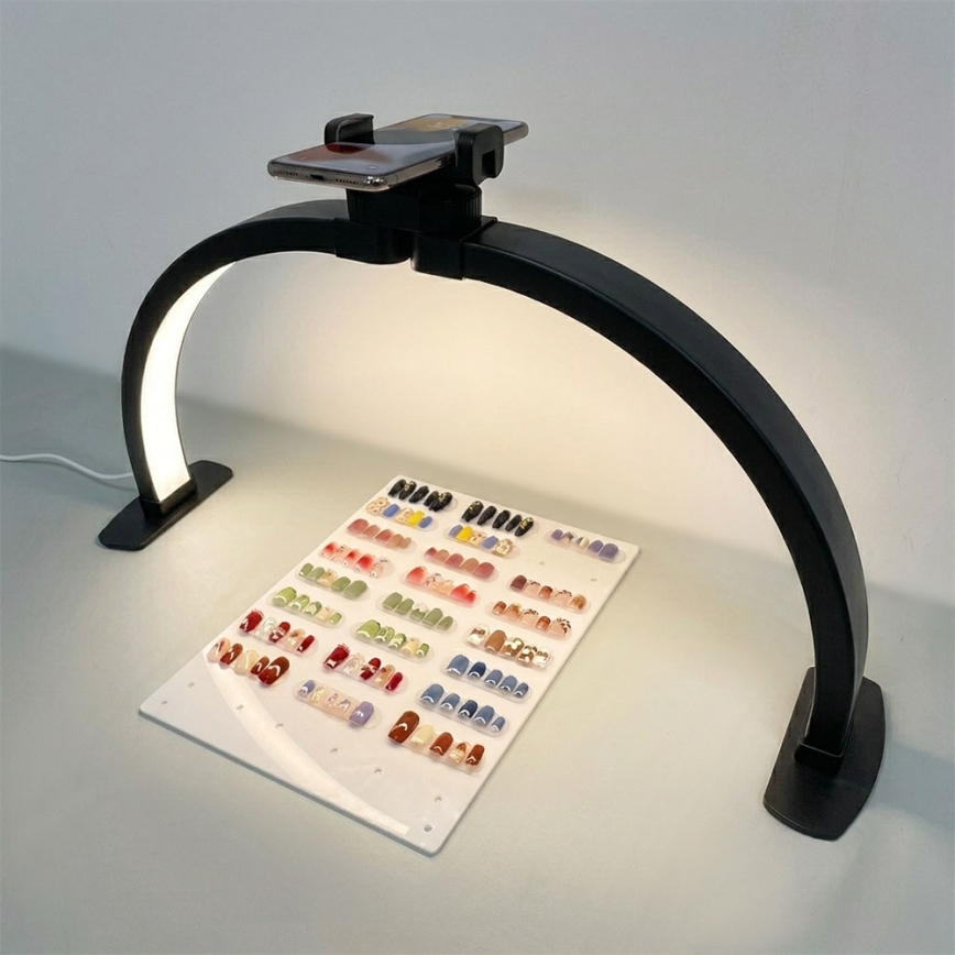 Brilagi - Hämardatav LED-kaarjas lauavalgusti RADIO LED/25W/24/230V 3000/4000/6500K must
