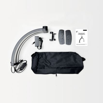 Brilagi - Hämardatav LED-kaarjas lauavalgusti RADIO LED/25W/24/230V 3000/4000/6500K must