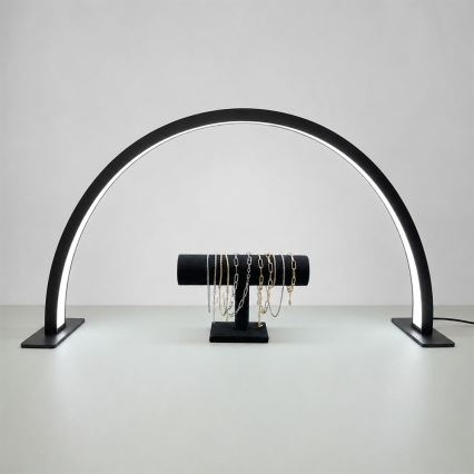 Brilagi - LED hämardatav kaarjas lauavalgusti RADIO LED/30W/24/230V 3000/4000/6500K must
