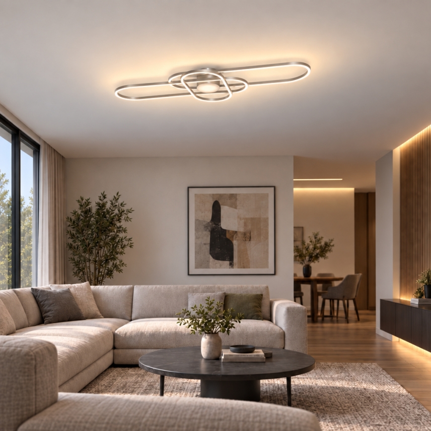 BRILAGI - Hämardatav LED-laelamp APOLLO LED/58W/230V 3000-6500K 43,2x101,2 cm mattkroom + kaugjuhtimispult