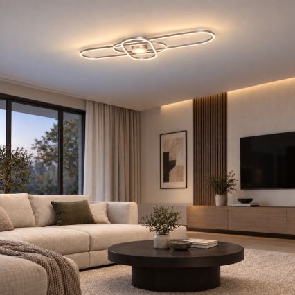 BRILAGI - Hämardatav LED-laelamp APOLLO LED/58W/230V 3000-6500K 43,2x101,2 cm mattkroom + kaugjuhtimispult