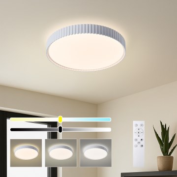 Brilagi - hämardatav LED-laelamp CORVO LED/54W/230V 3000-6000K valge läbimõõt 40 cm + kaugjuhtimispult