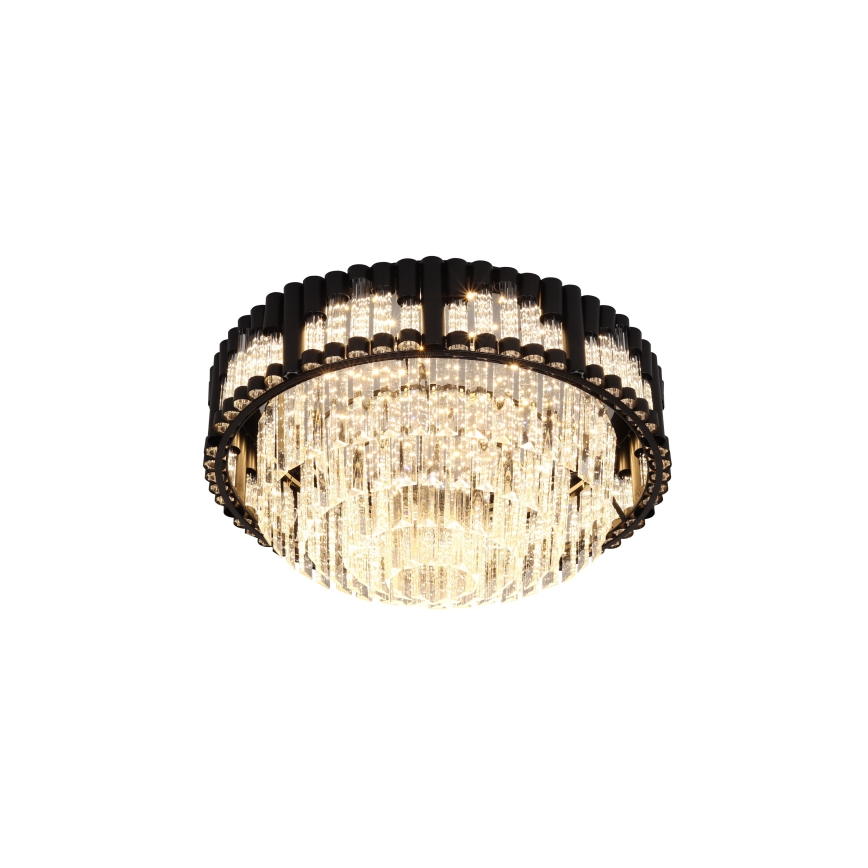 Brilagi - Hämardatav LED-laelamp CROWN LED/41W/230V 3000-6000K läbimõõt 48 cm must + kaugjuhtimispult