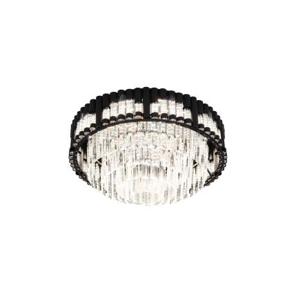 Brilagi - Hämardatav LED-laelamp CROWN LED/41W/230V 3000-6000K läbimõõt 48 cm must + kaugjuhtimispult
