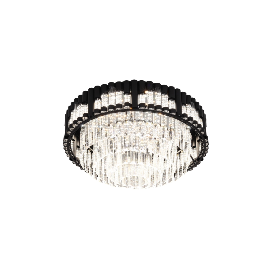 Brilagi - Hämardatav LED-laelamp CROWN LED/41W/230V 3000-6000K läbimõõt 48 cm must + kaugjuhtimispult