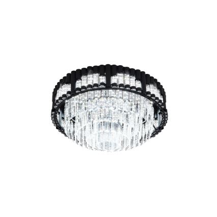 Brilagi - Hämardatav LED-laelamp CROWN LED/41W/230V 3000-6000K läbimõõt 48 cm must + kaugjuhtimispult