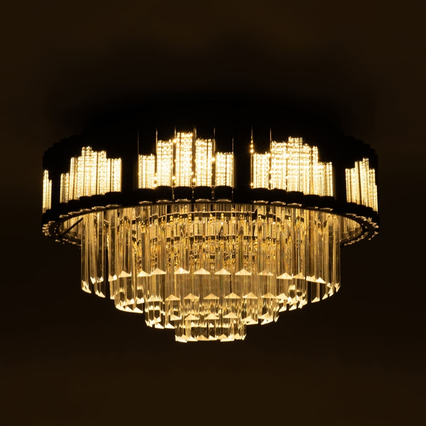 BRILAGI - Hämardatav LED-laelamp CROWN LED/41W/230V 3000-6000K läbimõõt 48 cm must + kaugjuhtimispult