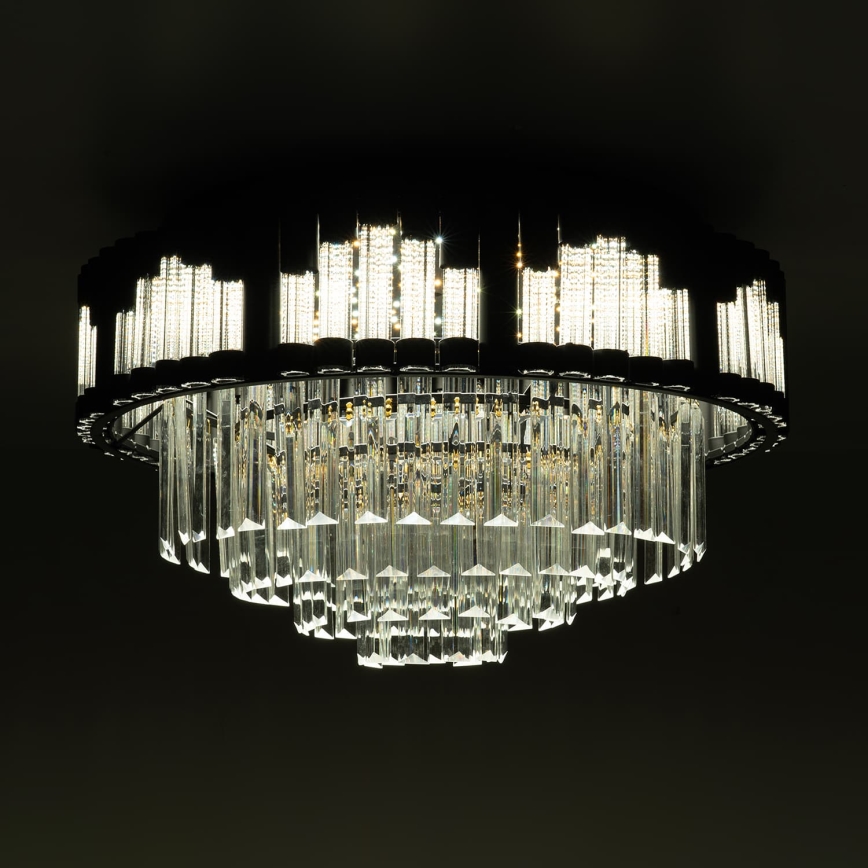 BRILAGI - Hämardatav LED-laelamp CROWN LED/41W/230V 3000-6000K läbimõõt 48 cm must + kaugjuhtimispult