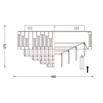 Brilagi - Hämardatav LED-laelamp CROWN LED/41W/230V 3000-6000K läbimõõt 48 cm must + kaugjuhtimispult