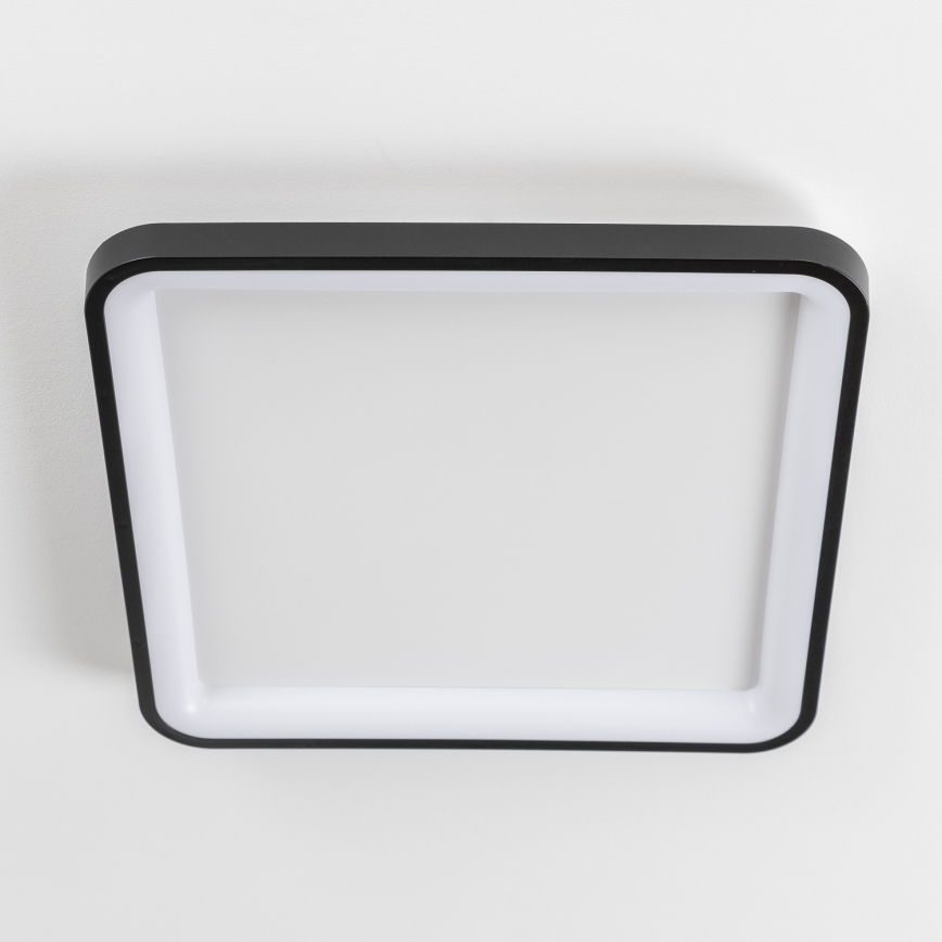 Brilagi - LED hämardatav laevalgusti FALCON SLIM LED/50W/230V 3000-6500K 50x50 cm must + kaugjuhtimispult