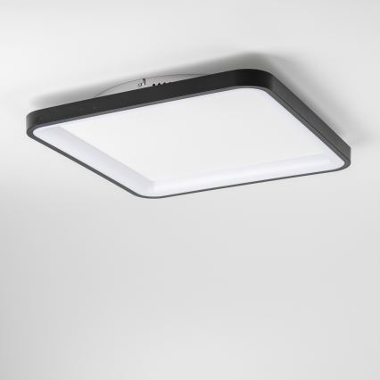 Brilagi - LED hämardatav laevalgusti FALCON SLIM LED/50W/230V 3000-6500K 50x50 cm must + kaugjuhtimispult