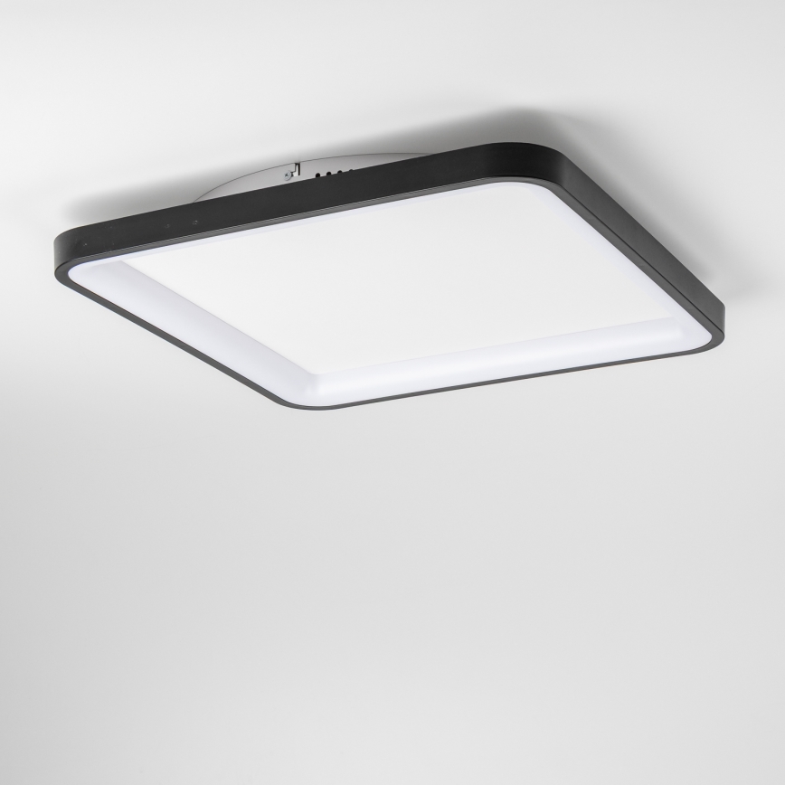 Brilagi - LED hämardatav laevalgusti FALCON SLIM LED/50W/230V 3000-6500K 50x50 cm must + kaugjuhtimispult
