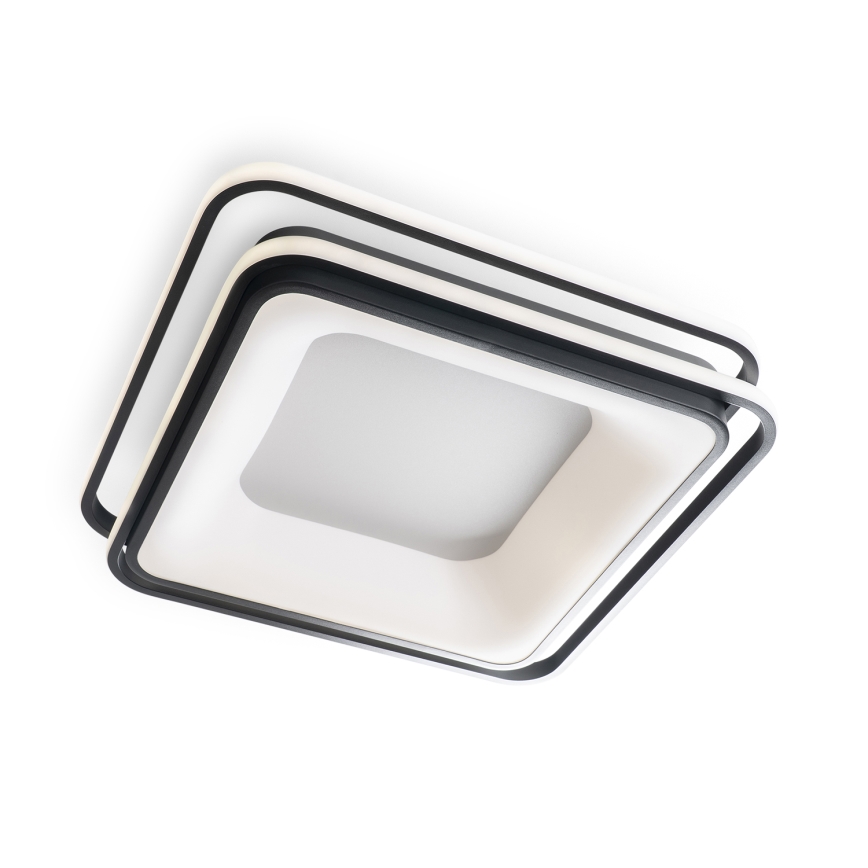 BRILAGI - hämardatav LED-laelamp FLARE LED/102W/230V 3000-6000K 50x50 cm must + kaugjuhtimispult