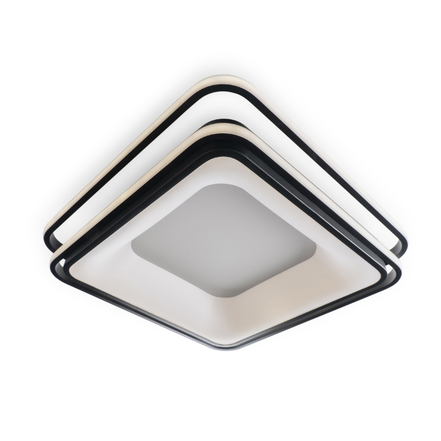 BRILAGI - hämardatav LED-laelamp FLARE LED/102W/230V 3000-6000K 50x50 cm must + kaugjuhtimispult