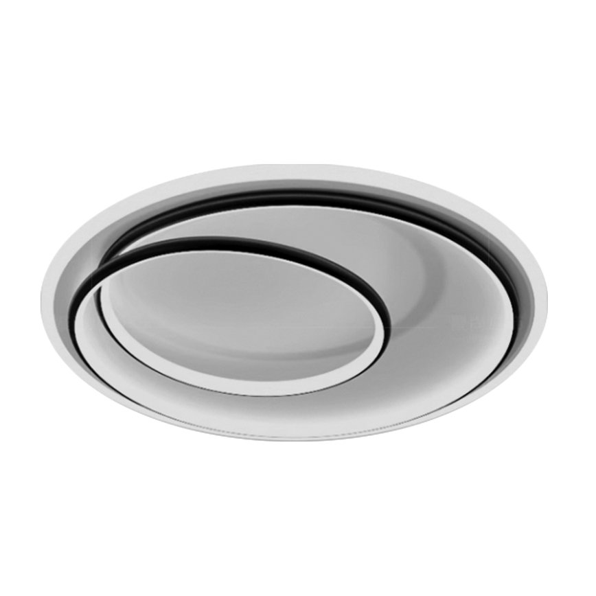 Brilagi - LED-hämardatav laelamp FLARE LED/38 W/230 V 3000–6000 K Ø 48 cm must/valge + kaugjuhtimispult