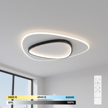 Brilagi - hämardatav LED laelamp FLARE LED/70W/230V 3000-6000K 55x55 cm valge/must + kaugjuhtimispult